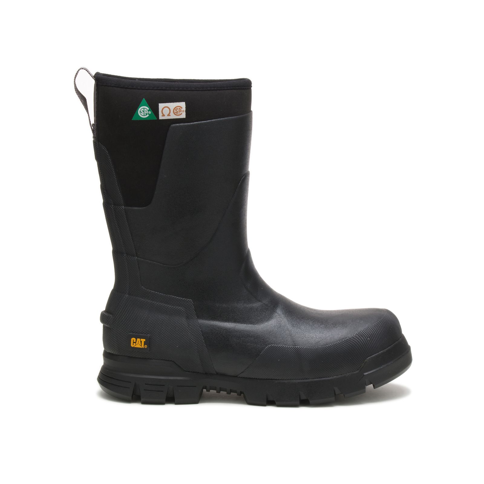 Caterpillar Stormers 11" Steel Toe Csa Philippines - Womens Rubber Boots - Black 69157JALM